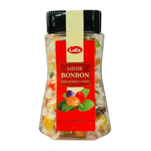 Kẹo cứng hương trái cây Minik Bonbon hiệu LaLe hộp nhựa 250g