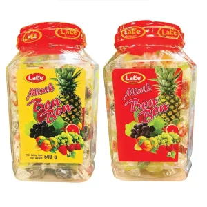 Kẹo cứng hương trái cây Minik Bonbon hiệu LaLe hộp nhựa 400g-1