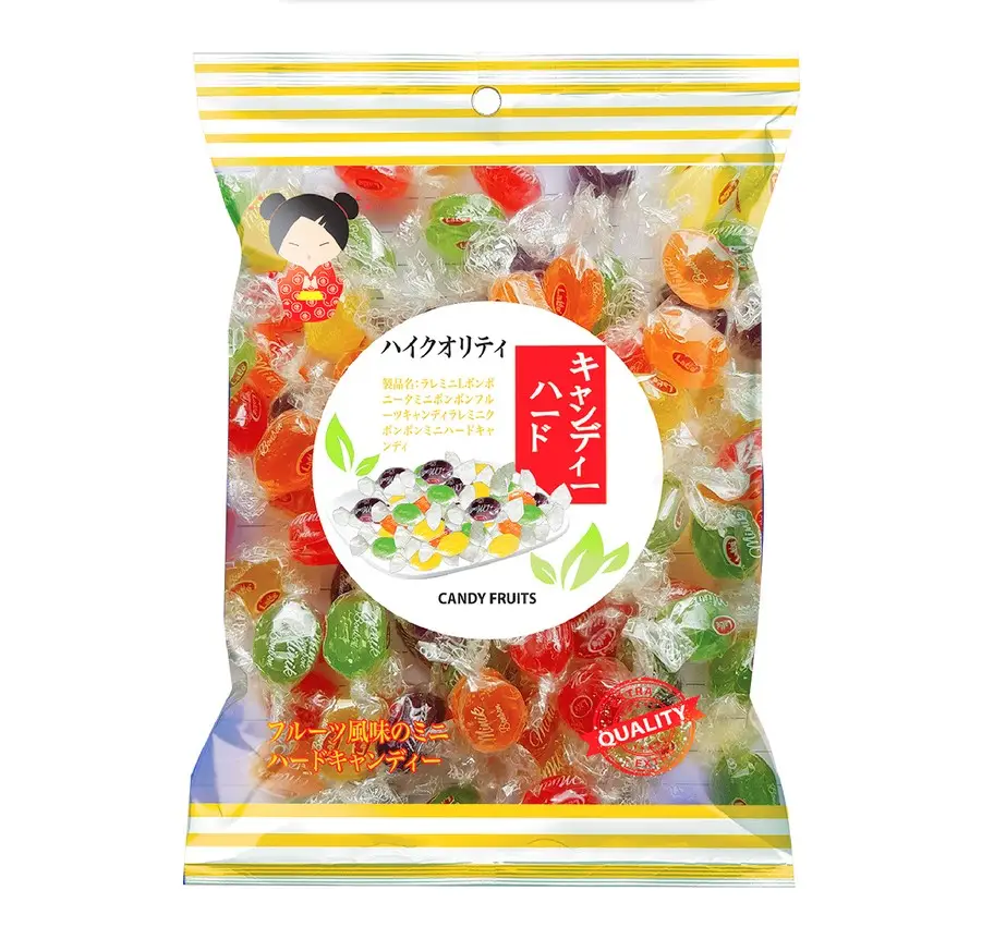 Kẹo cứng hương trái cây Minik Bonbon hiệu LaLe hộp nhựa 500g