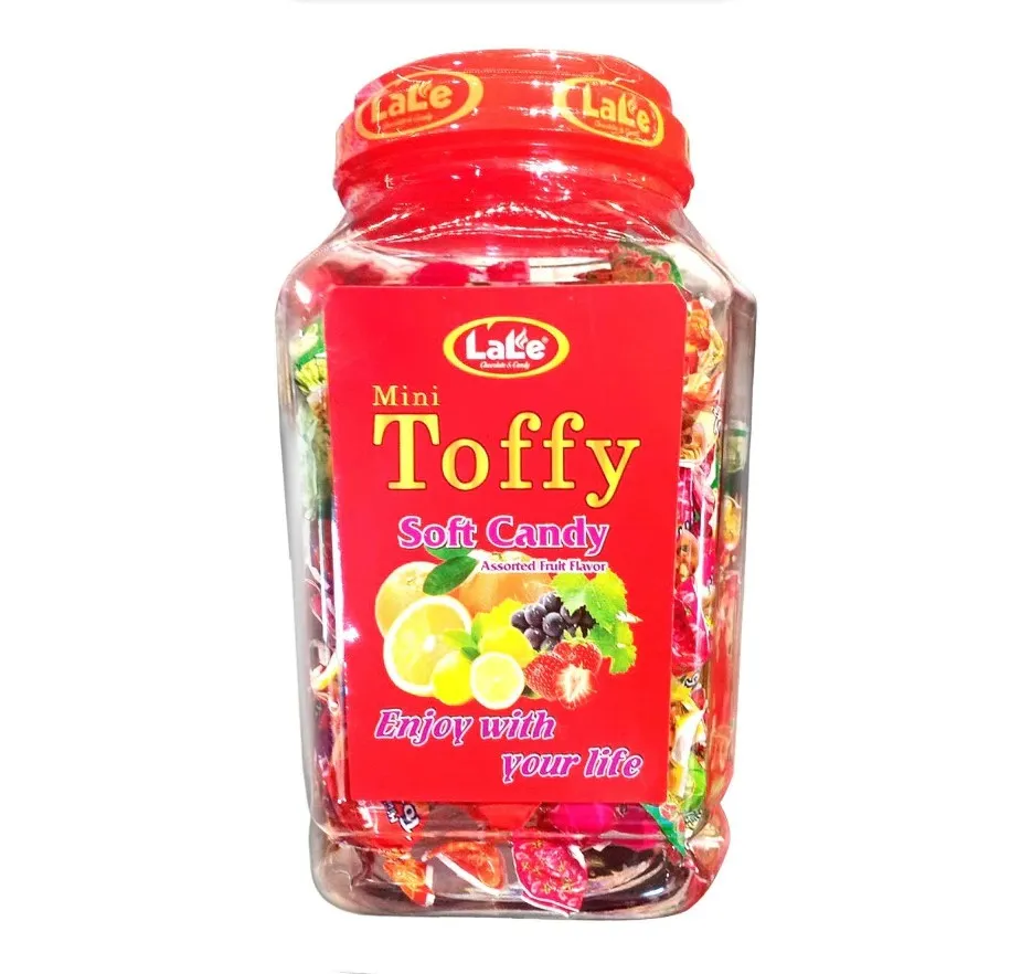 Kẹo mềm hương trái cây Mini Toffy hiệu LaLe hộp nhựa 350g