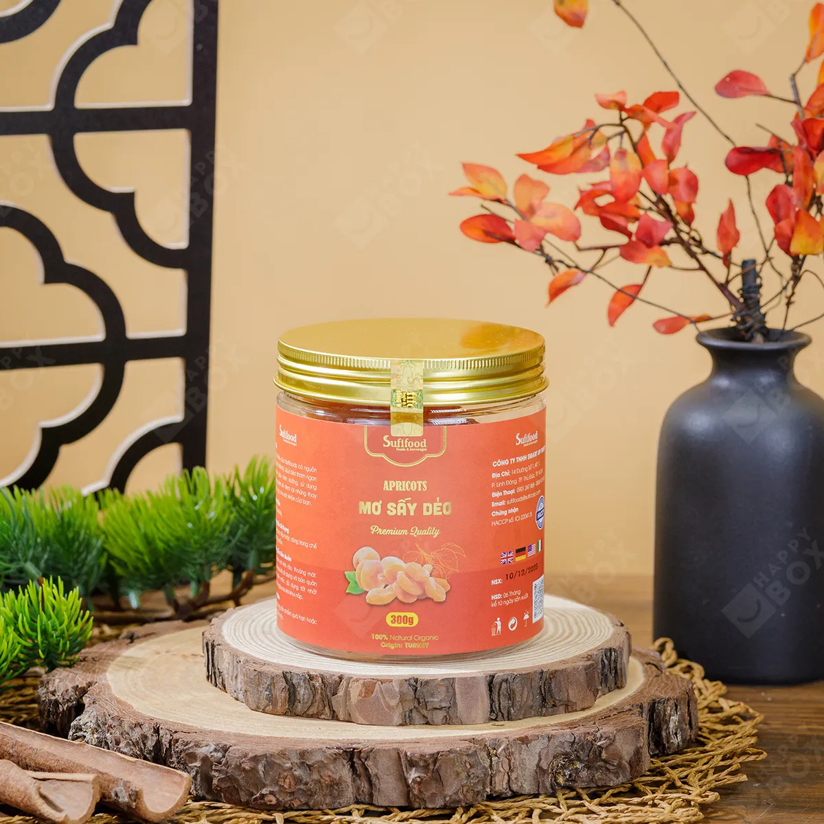 Mơ sấy dẻo Sufifoods hũ nhựa 300g