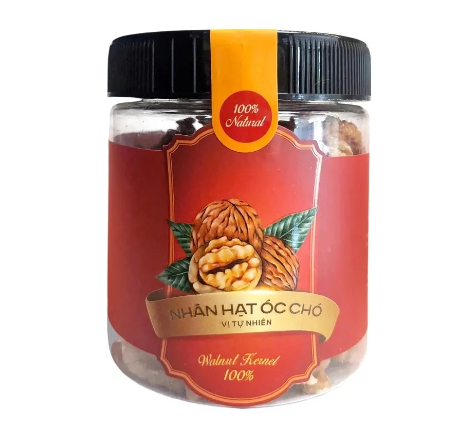 Nhân hạt óc chó vị tự nhiên hộp nhựa tròn 190g-2