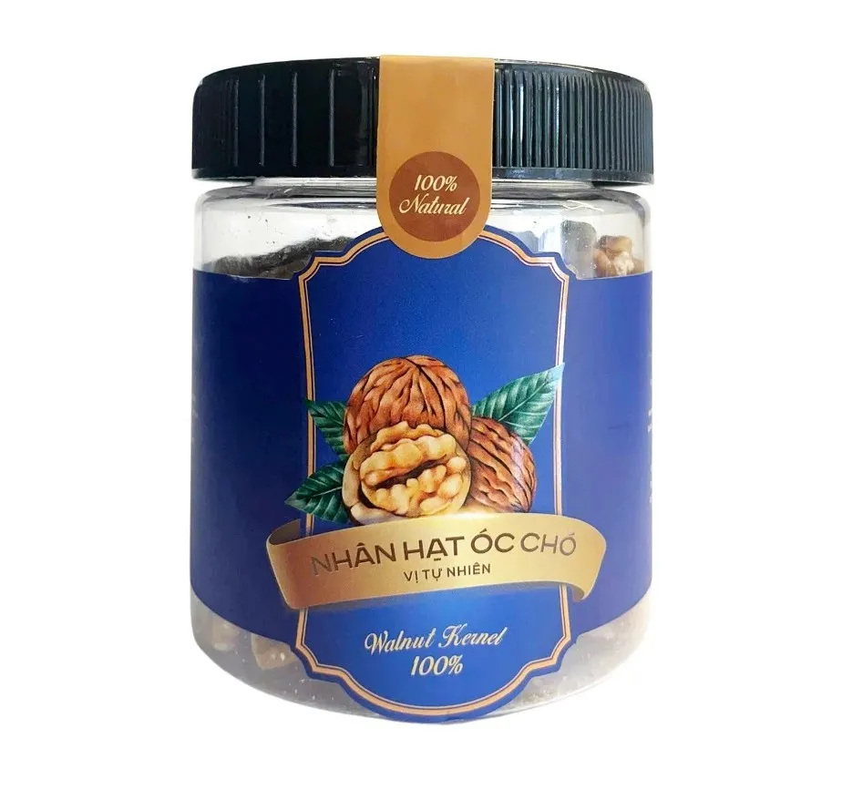 Nhân hạt óc chó vị tự nhiên hộp nhựa tròn 190g-3