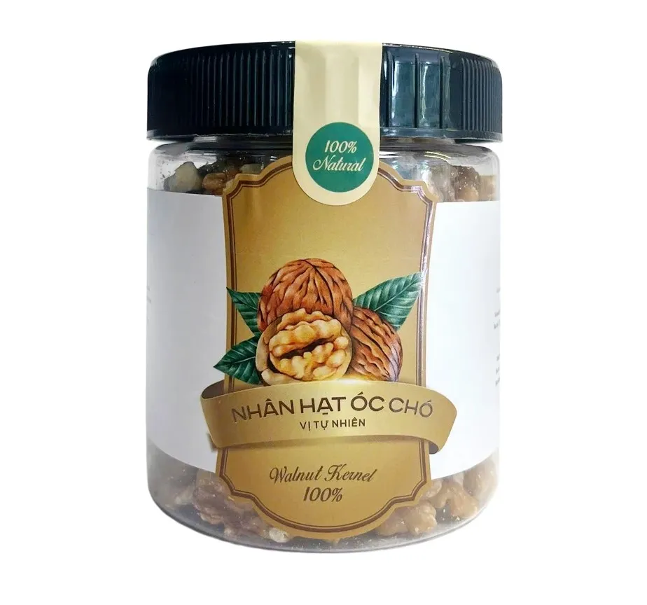 Nhân hạt óc chó vị tự nhiên hộp nhựa tròn 190g-5