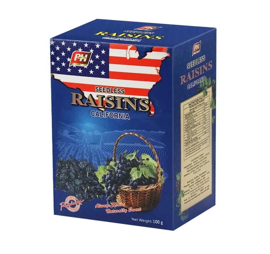 Nho khô đen Raisins hộp giấy 100g-6