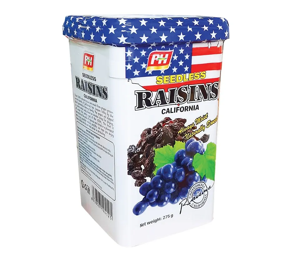 Nho khô đen Raisins hộp nhựa 275g-2