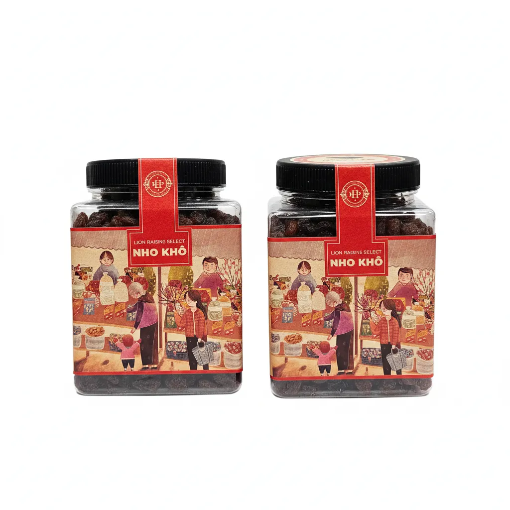 Nho khô đen Raisins hộp nhựa 300g