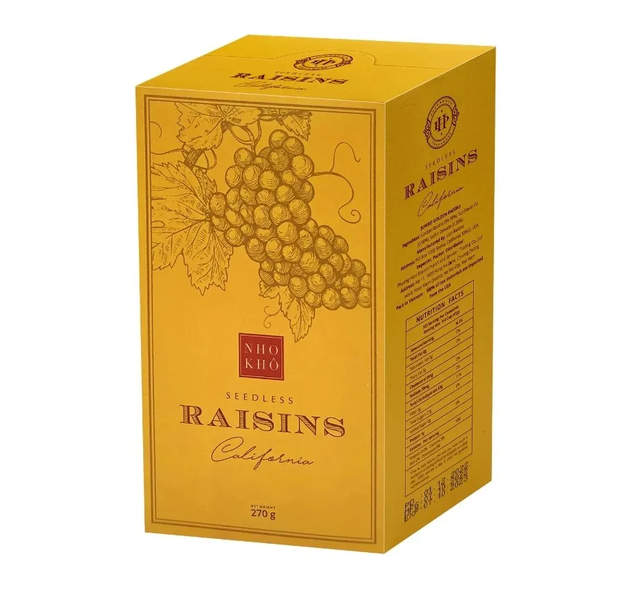 Nho khô vàng Raisins hộp giấy 215g-2