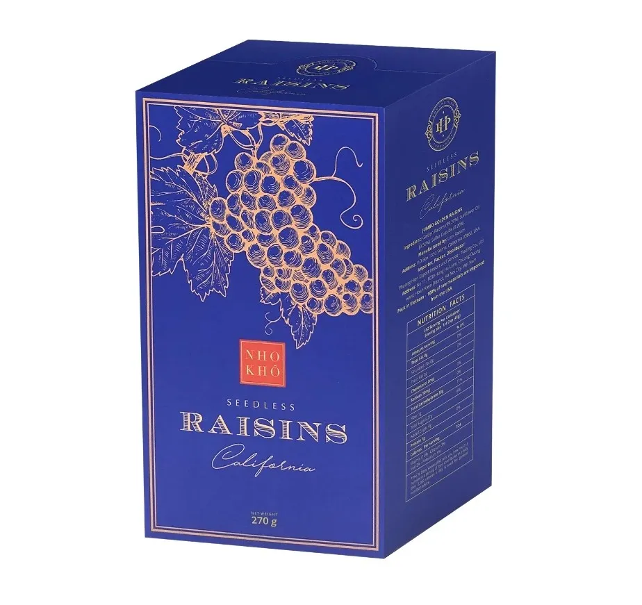Nho khô vàng Raisins hộp giấy 215g-5