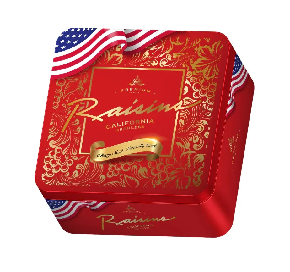 Nho khô vàng Raisins hộp sắt 100g-2