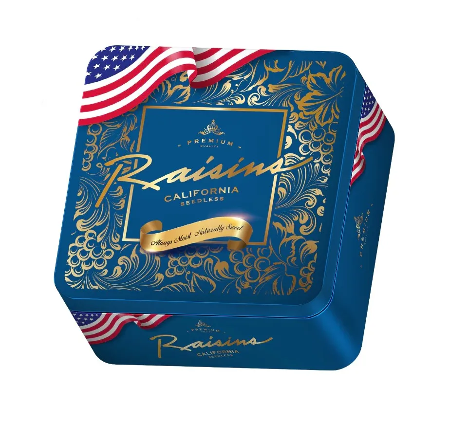 Nho khô vàng Raisins hộp sắt 100g-3