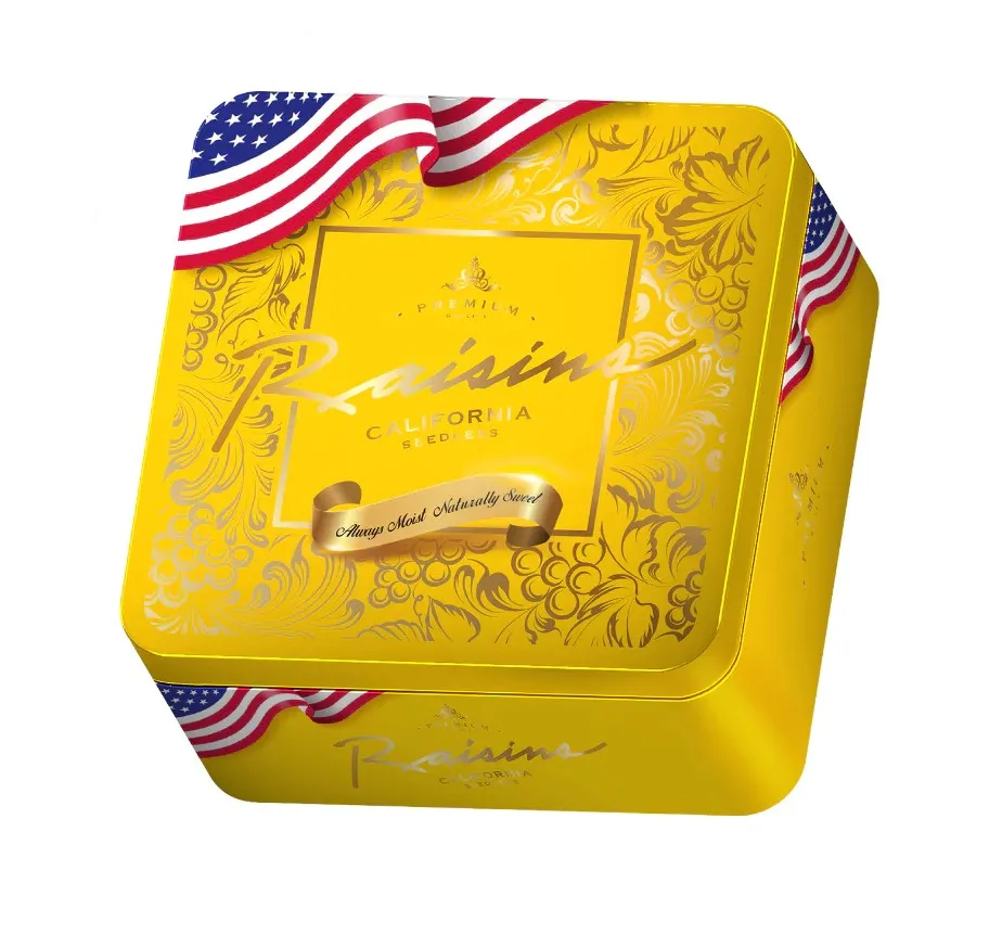 Nho khô vàng Raisins hộp sắt 100g-4