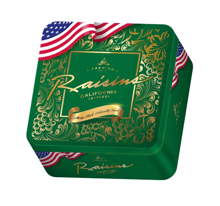 Nho khô vàng Raisins hộp sắt 100g-5