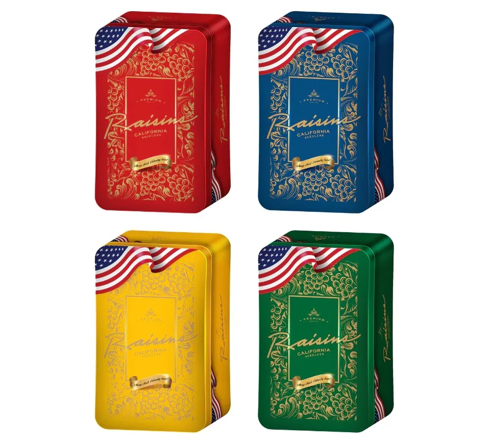 Nho khô vàng Raisins hộp sắt 120g-1