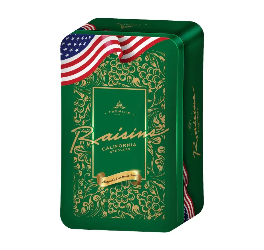 Nho khô vàng Raisins hộp sắt 120g-3