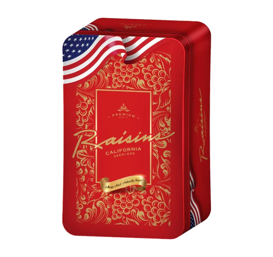 Nho khô vàng Raisins hộp sắt 120g-4