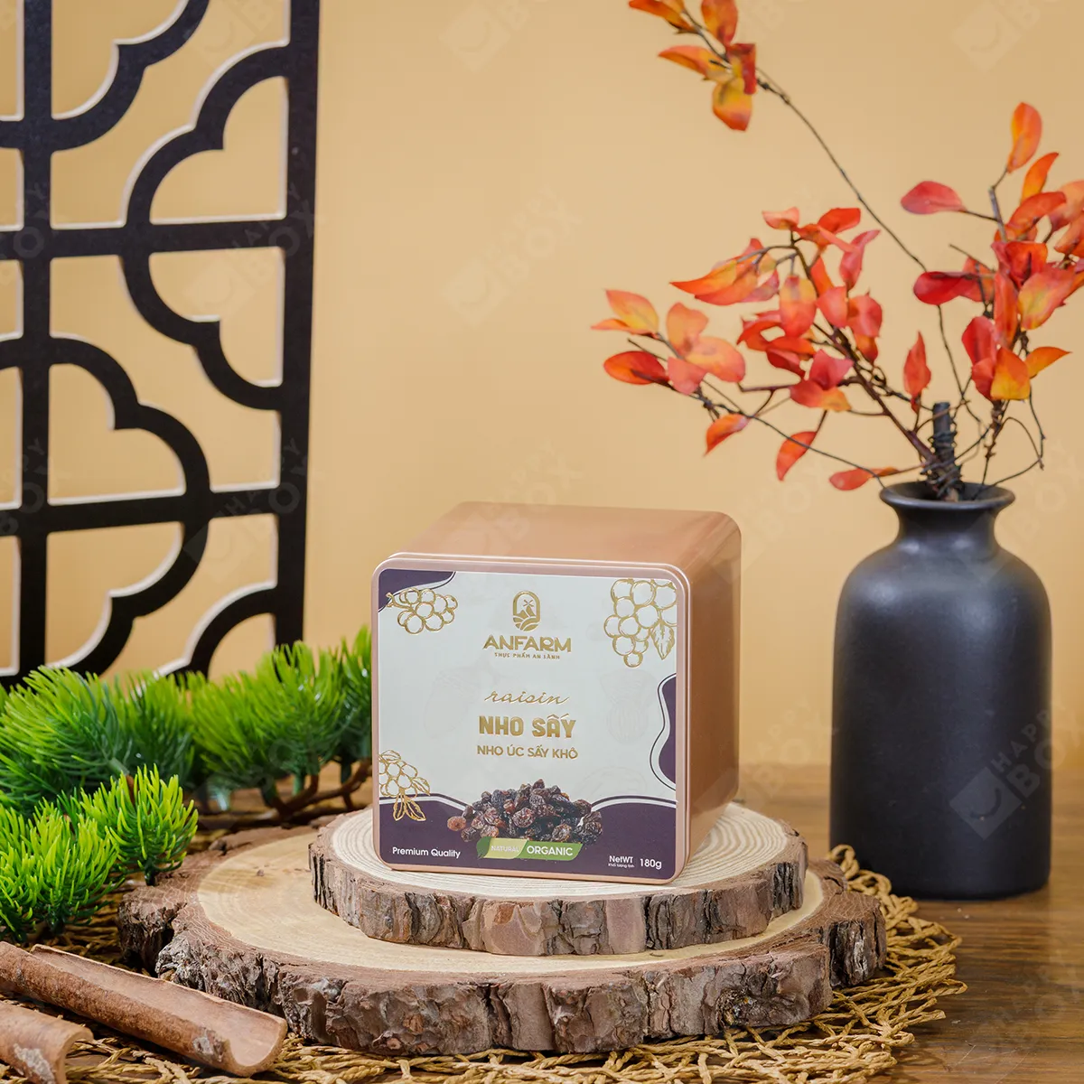 Nho sấy Anfarm hộp thiếc 180g-2