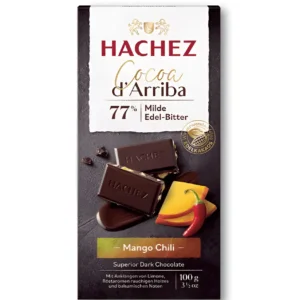 Sô cô la đen Hachez Cocoa d'Arriba 77% Mango Chili 100g