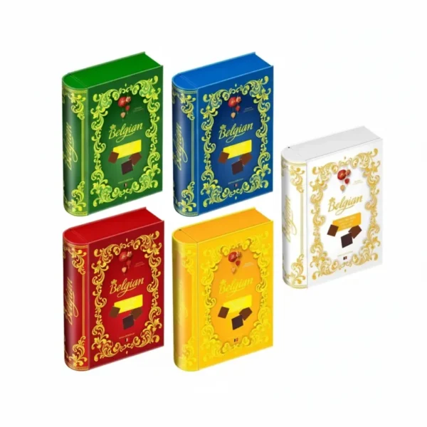 Sô cô la hỗn hợp cao cấp hiệu Belgian hộp thiếc 105g-1