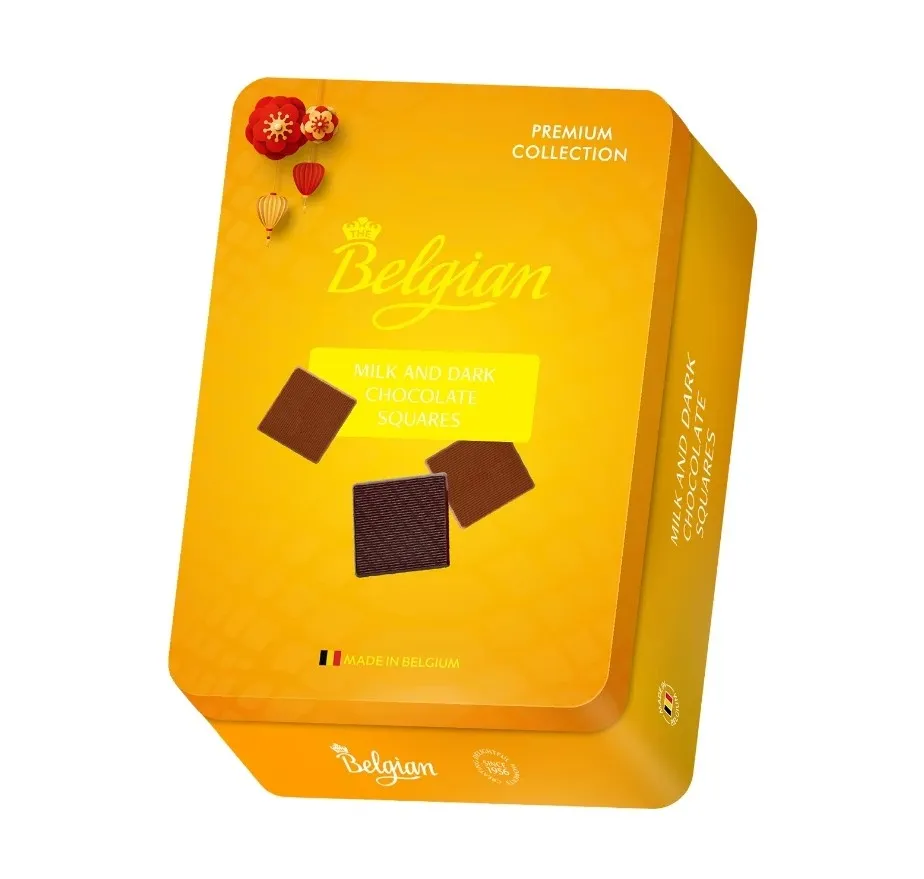 Sô cô la hỗn hợp cao cấp hiệu Belgian hộp thiếc 90g-5