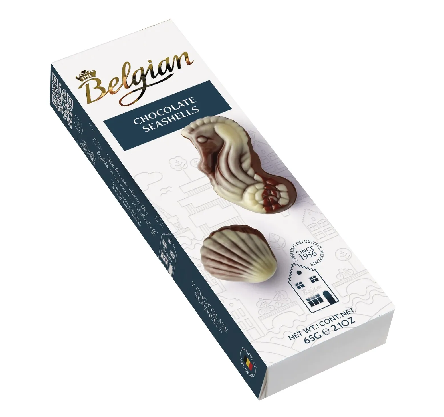 Sô cô la nguyên vị hiệu Belgian hình con sò