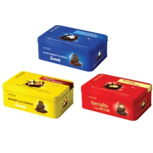 Socola Mieszko nhân rượu - phô mai - lý chua hộp thiếc 220g