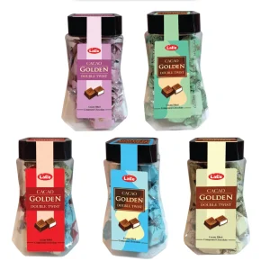Socola hỗn hợp Cacao Golden Double Twist hiệu LaLe hộp nhựa 180g-1