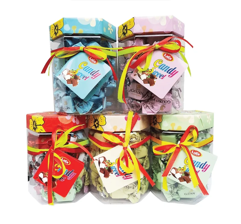 Socola hỗn hợp Cacao Golden Double Twist hiệu LaLe hộp nhựa 200g-1