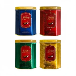 Socola hỗn hợp Cacao Golden Double Twist hiệu LaLe hộp thiếc 120g-1