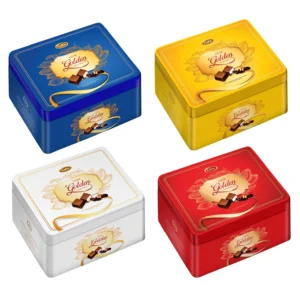 Socola hỗn hợp Cacao Golden Double Twist hiệu LaLe hộp thiếc 200g-1