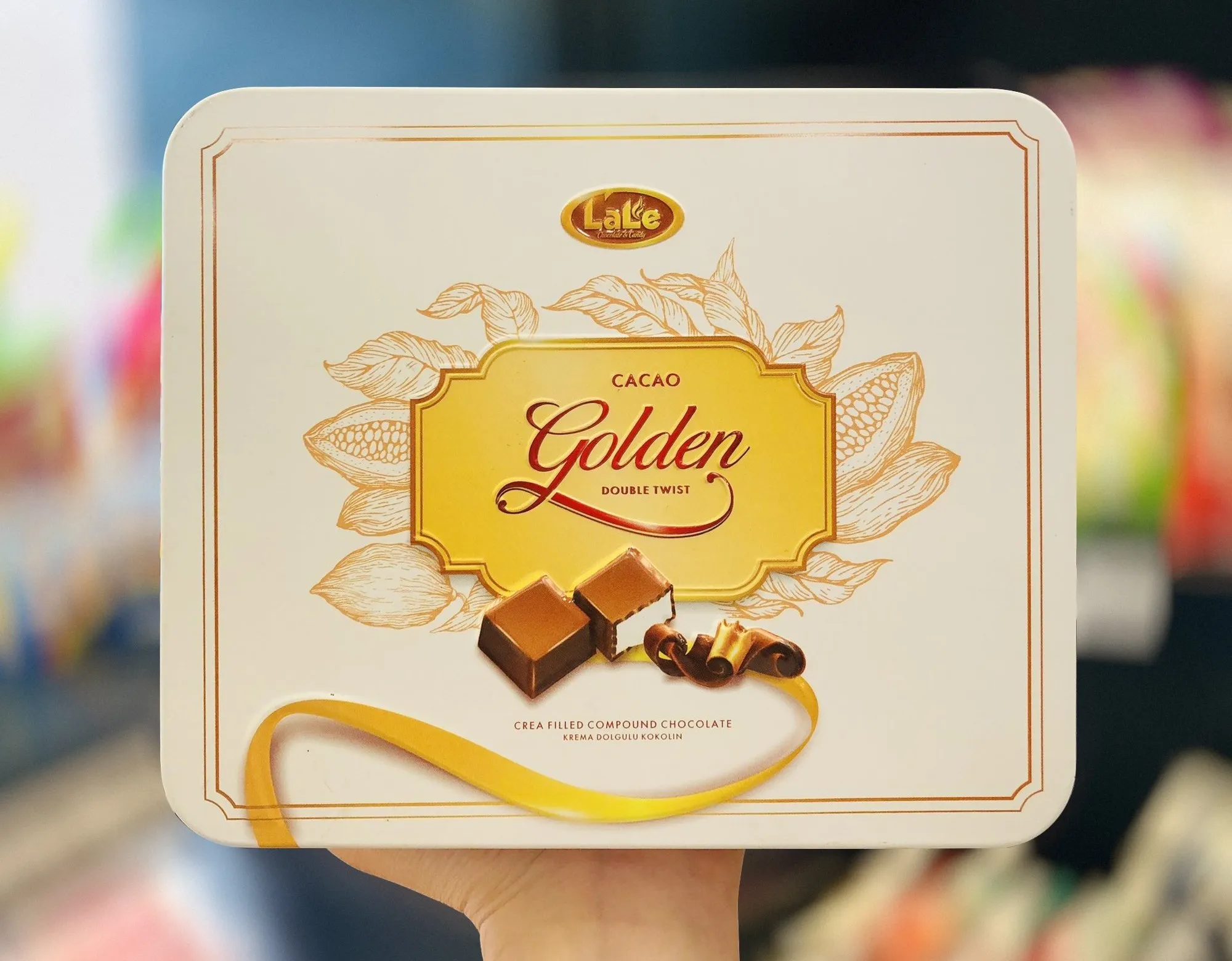 Socola hỗn hợp Cacao Golden Double Twist hiệu LaLe hộp thiếc 200g-3