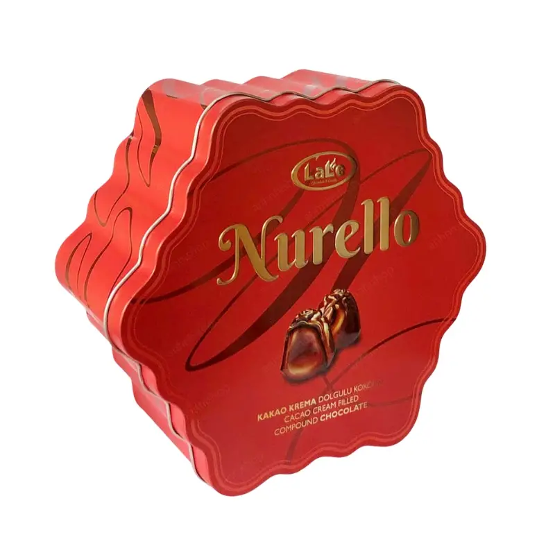 Socola hỗn hợp Nurello hiệu Lale hộp thiếc hoa lục giác 200g-2