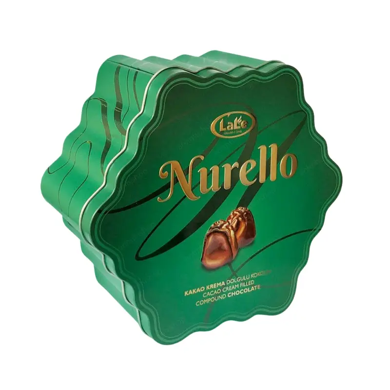 Socola hỗn hợp Nurello hiệu Lale hộp thiếc hoa lục giác 200g-5