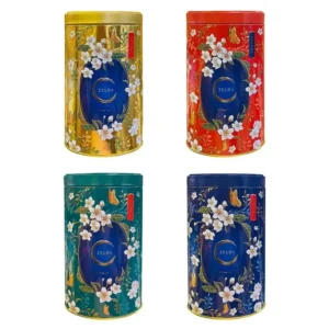 TRÀ OOLONG hương dâu - đào - nguyên chất hiệu Zelda túi lọc OVAL hộp thiếc 30g