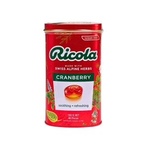 Viên ngậm thảo mộc Ricola Cranberry không đường