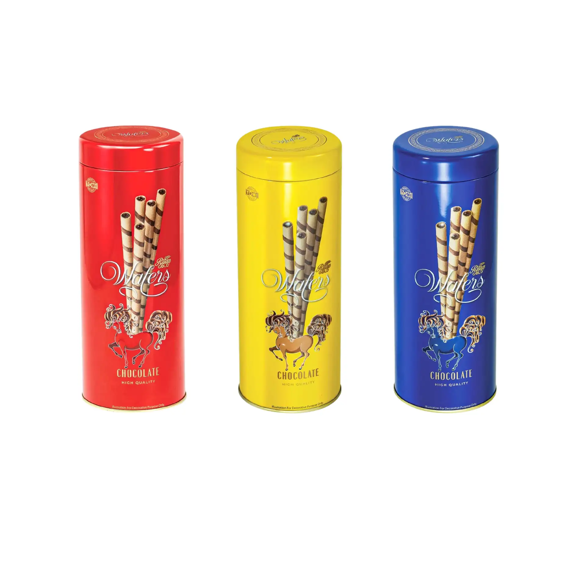 Bánh quế Ritaz Gold hộp thiếc con ngựa 80g-1