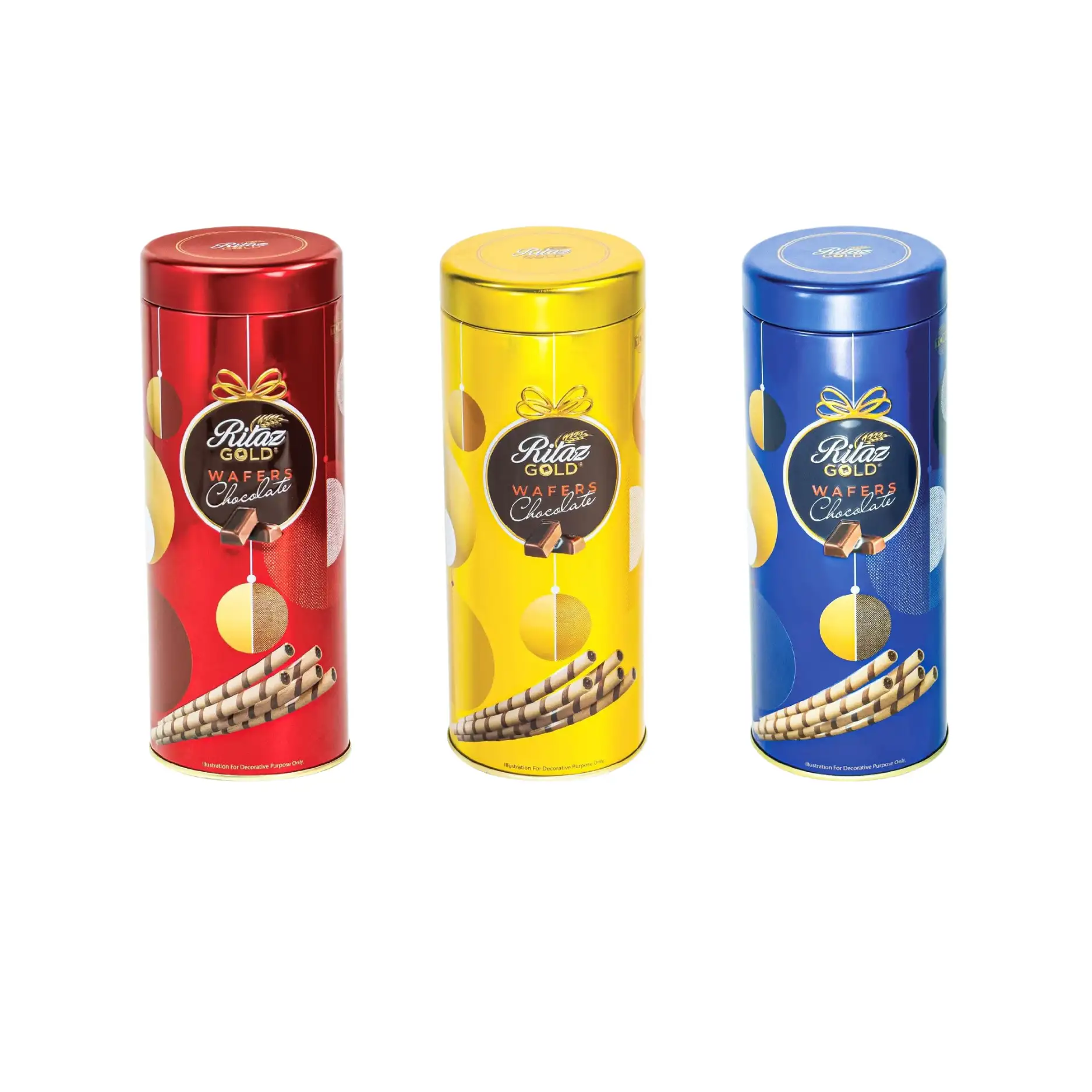 Bánh quế Ritaz Gold hộp thiếc trái châu 80g-1