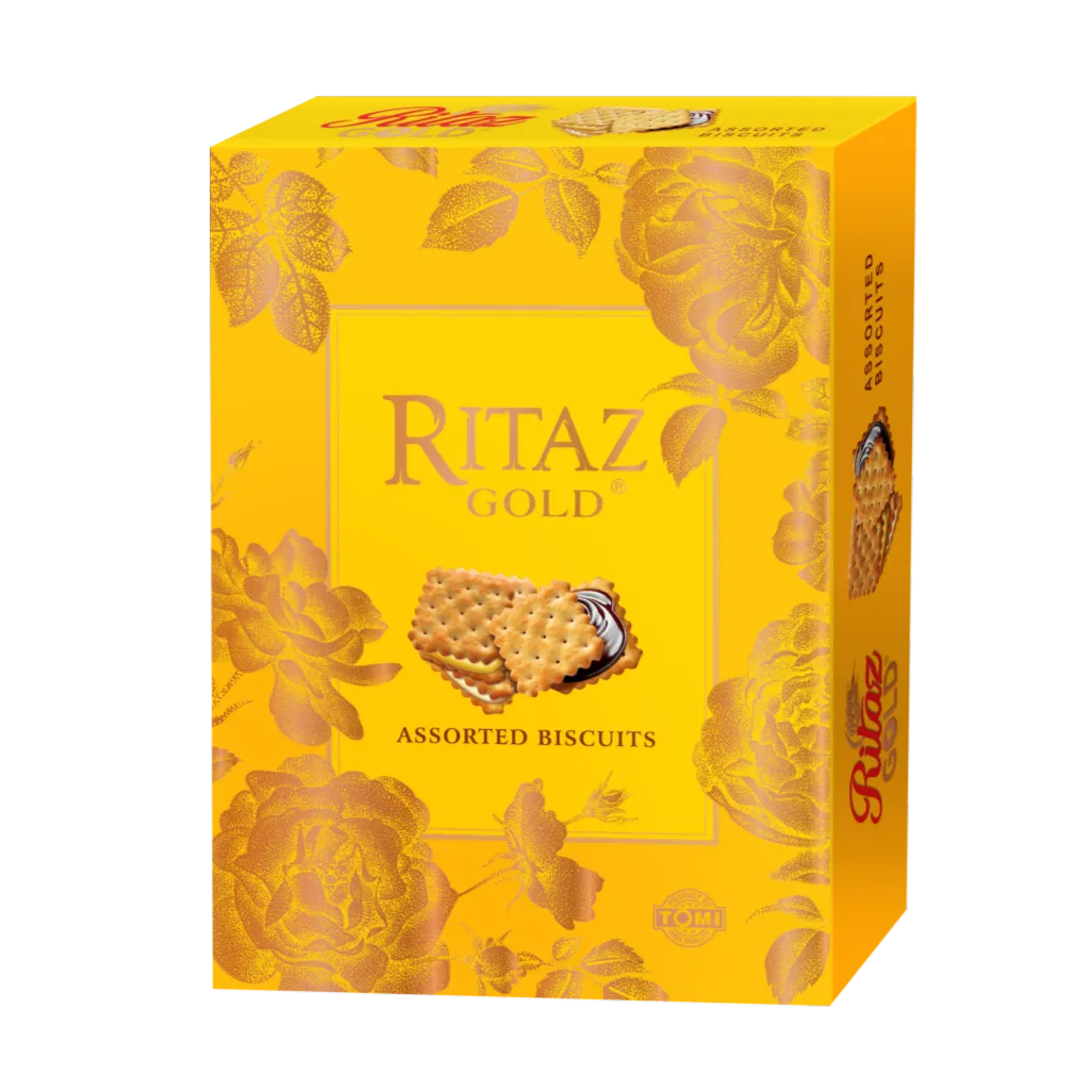 Bánh quy thập cẩm Ritaz Gold hộp giấy hoa hồng 270g - 3