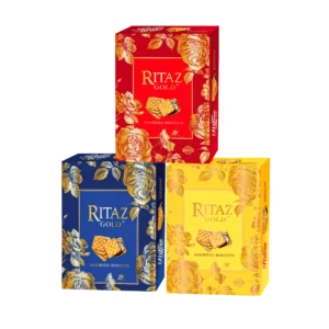 Bánh quy thập cẩm Ritaz Gold hộp giấy hoa hồng 270g - 4