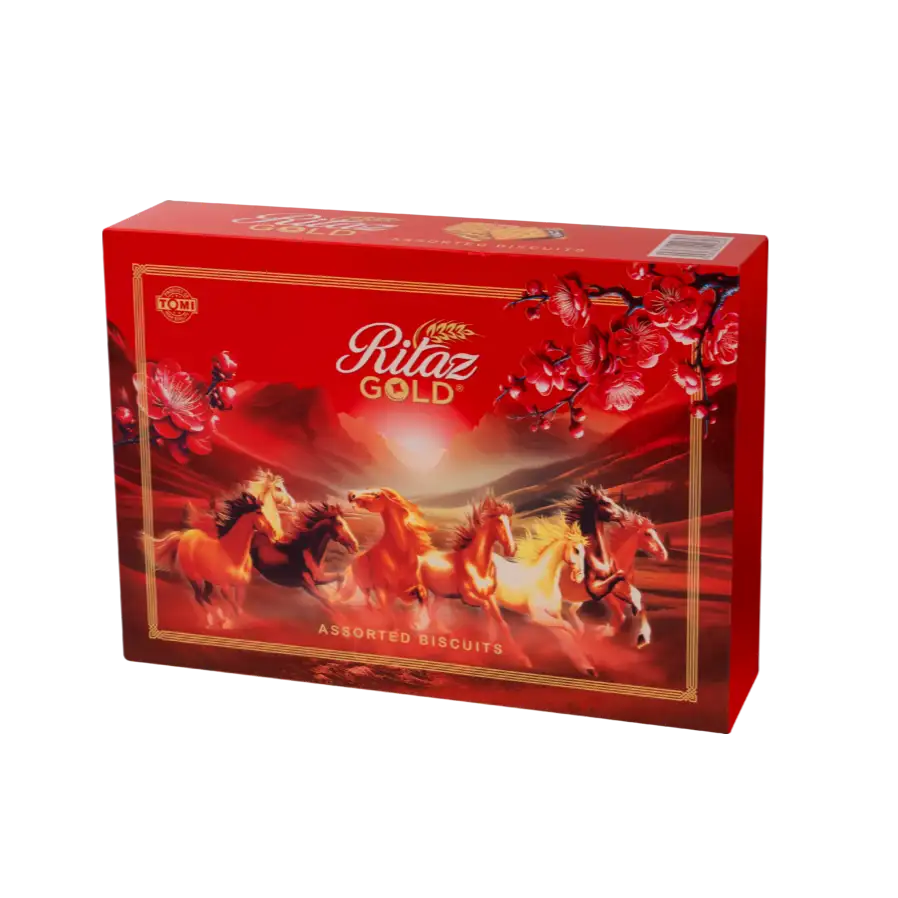 Bánh quy thập cẩm Ritaz Gold hộp giấy mã đáo 240g - 1