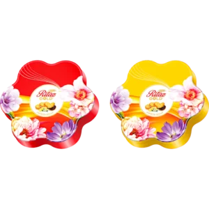 Bánh quy thập cẩm Ritaz Gold hộp thiếc hoa mai 450g-1