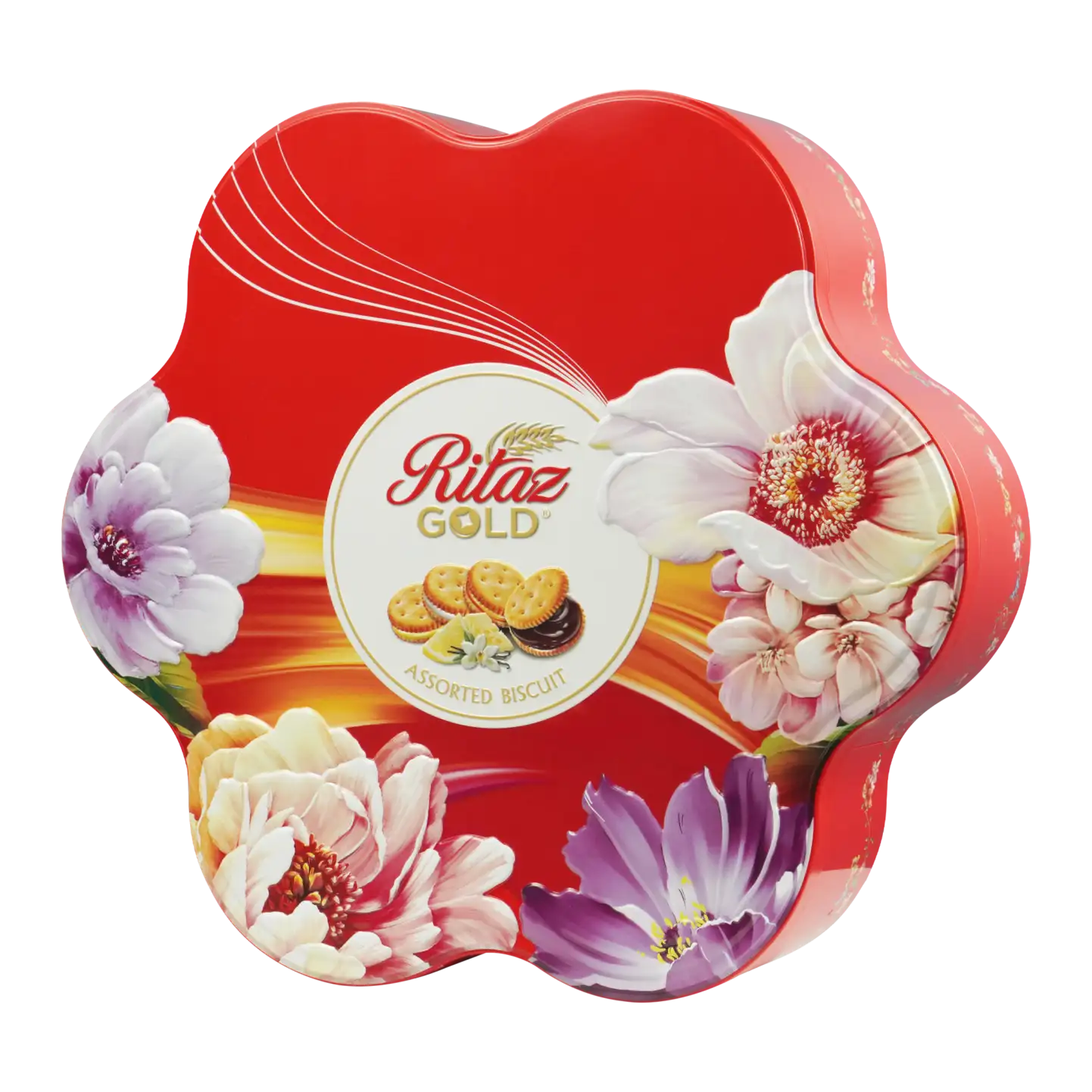 Bánh quy thập cẩm Ritaz Gold hộp thiếc hoa mai 450g-2