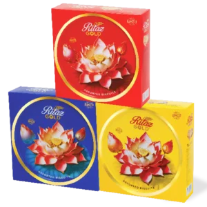 Bánh quy thập cẩm Ritaz Gold hộp thiếc hoa sen 315g-1