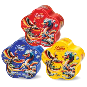 Bánh quy thập cẩm Ritaz Gold hộp thiếc long phượng 105g-1