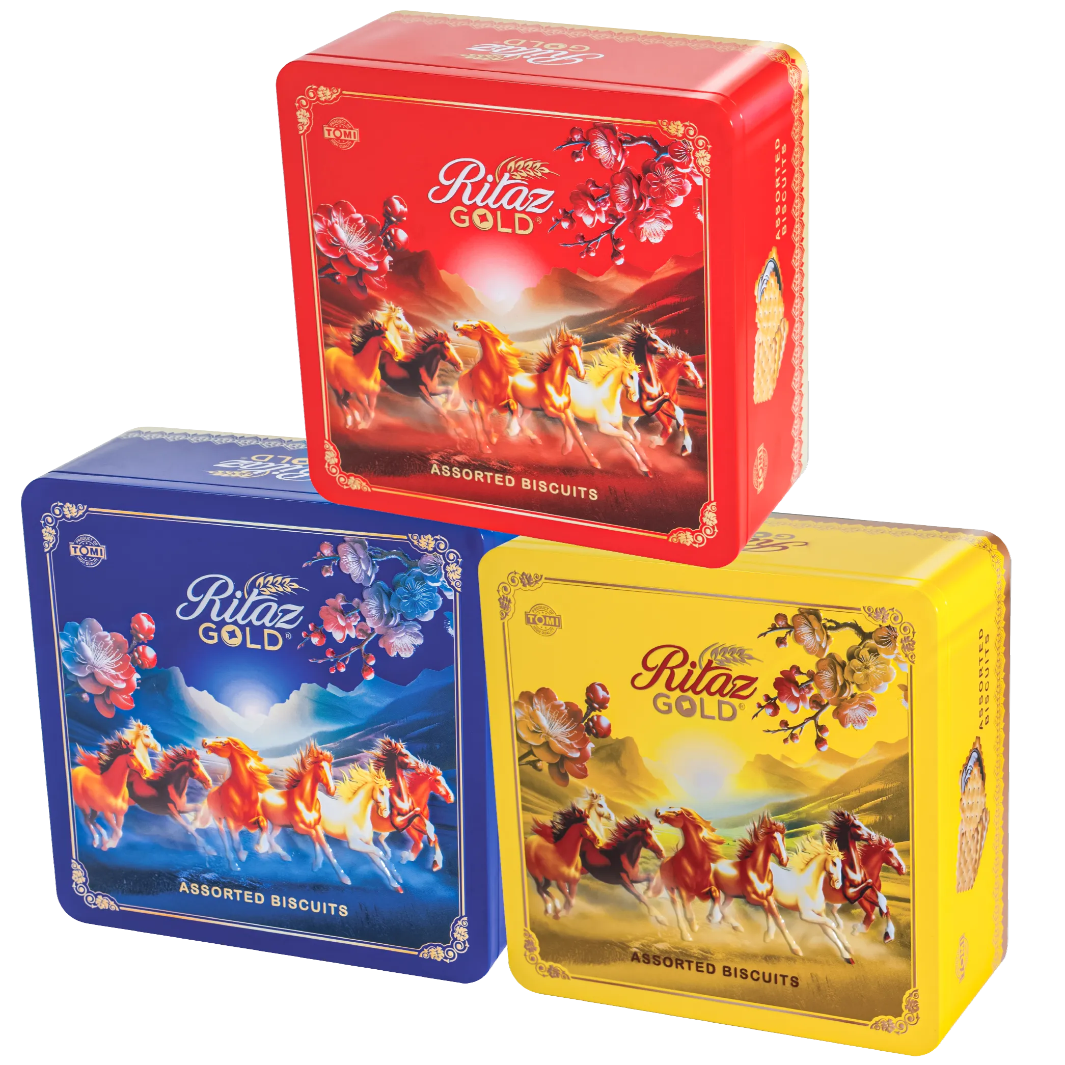 Bánh quy thập cẩm Ritaz Gold hộp thiếc mã đáo 180g-1