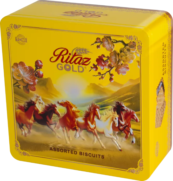 Bánh quy thập cẩm Ritaz Gold hộp thiếc mã đáo 180g-4