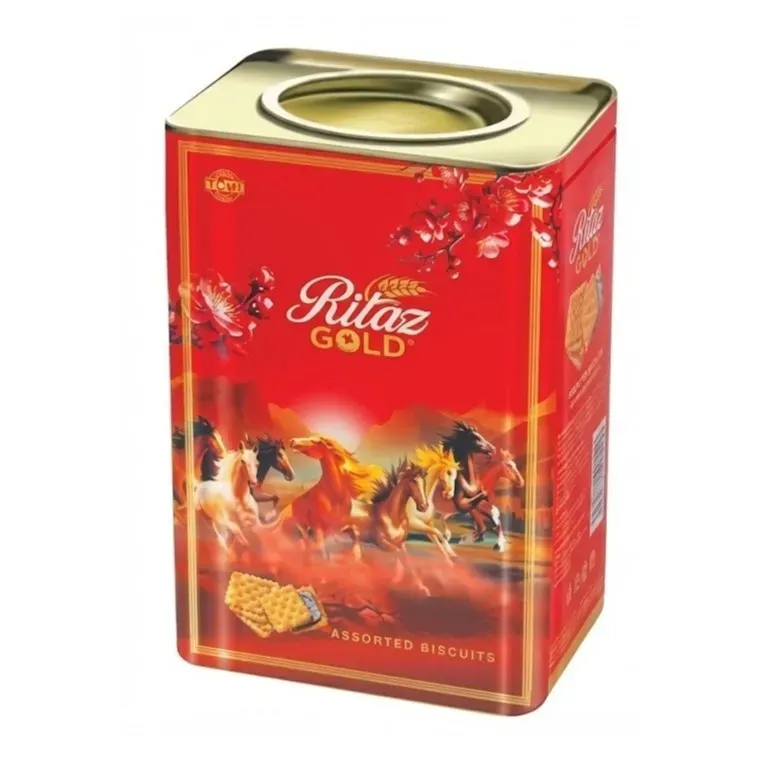 Bánh quy thập cẩm Ritaz Gold hộp thiếc mã đáo 510g-2