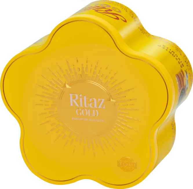 Bánh quy thập cẩm Ritaz Gold hộp thiếc mặt trời 105g-4