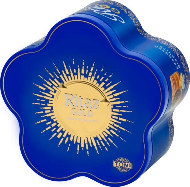 Bánh quy thập cẩm Ritaz Gold hộp thiếc mặt trời 105g-5