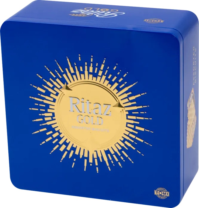 Bánh quy thập cẩm Ritaz Gold hộp thiếc mặt trời 180g-3